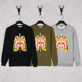 Shark Print Sweatshirts Autumn and Winter Printing Male and Female Couples Wear Brushed Hoody