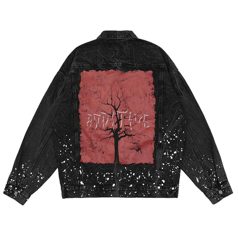 Denim Clothing Men's Jacket plus Size Casual Top Loose Denim Jacket Men Denim Jacket