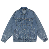 Denim Clothing Men's Jacket plus Size Casual Top Loose Denim Jacket Men Denim Jacket