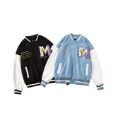 Varsity Jacket for Men Baseball Jackets Vintage Towel Loose Coat for Women