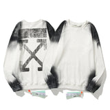 Off White Sweatshirts Long Sleeve round Neck Sweater Autumn Pullover Loose
