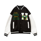 All Star Varsity Jacket Embroidered Couple Baseball Uniform Coat