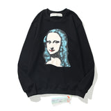 Off White Sweatshirts Long Sleeve round Neck Sweater for Men and Women
