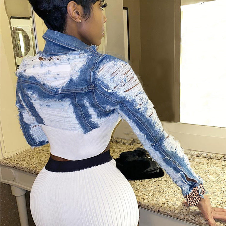 Women plus Size Denim Coats