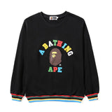 Shark Print Sweatshirts Autumn and Winter New Camouflage Color Printed Logo Male and Female Couples Wear Pullover