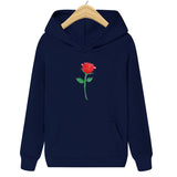 Black Rose Hoodie 2020 New Autumn and Winter Casual Jacket Long-Sleeved Hooded Sweater Rose Men's Clothing