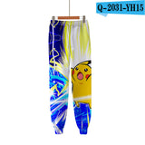 Men and Women Pokemon Pikachu Pant D Length Ankle Banded Pants