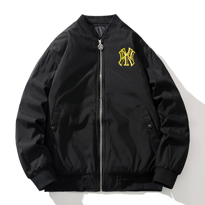 New York NYC Varsity Jacket Autumn and Winter Cotton Thick Baseball Uniform