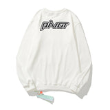 Off White Sweatshirts Long Sleeve round Neck Sweater for Men and Women