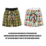 Shark Print Shorts Shark Head Little Dinosaur Camouflage Casual Shorts Fifth Pants Middle Pants