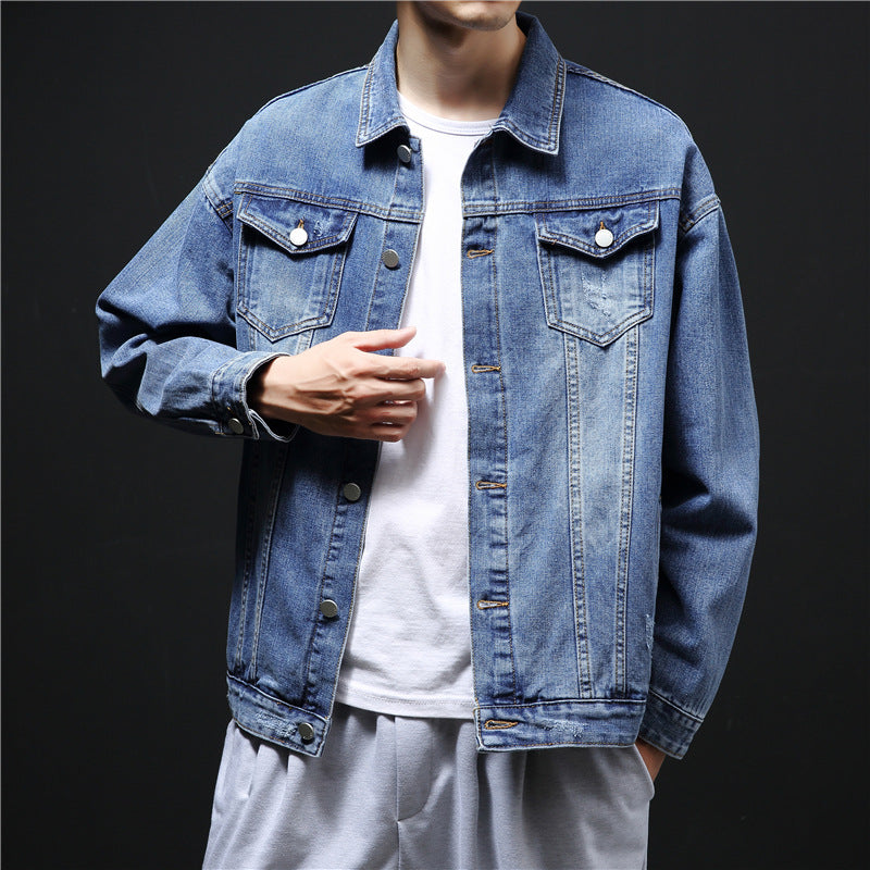 Denim Shirts Denim Jacket Men's Spring and Autumn Loose