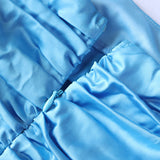 Autumn Sexy Sheath Pleated Pleating Slip Dress Dress for Women
