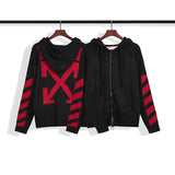Off White Winter Sweaters Autumn and Winter Sweater Coat