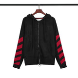 Off White Winter Sweaters Autumn and Winter Sweater Coat