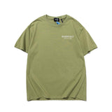 Fog T shirt Spring/Summer Plant Running Print round Neck Pullover Men's and Women's Short Sleeve Tshirt Fear Of God