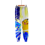 Men and Women Pokemon Pikachu Pant D Length Ankle Banded Pants