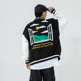 All Star Varsity Jacket Embroidered Couple Baseball Uniform Coat