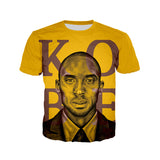 in Memory of Kobe T Shirt T-shirt Men and Women Short Sleeve T-shirt Top