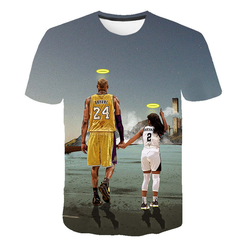 In Memory of Kobe T Shirt Men's Kobe Bryant 3D Printing