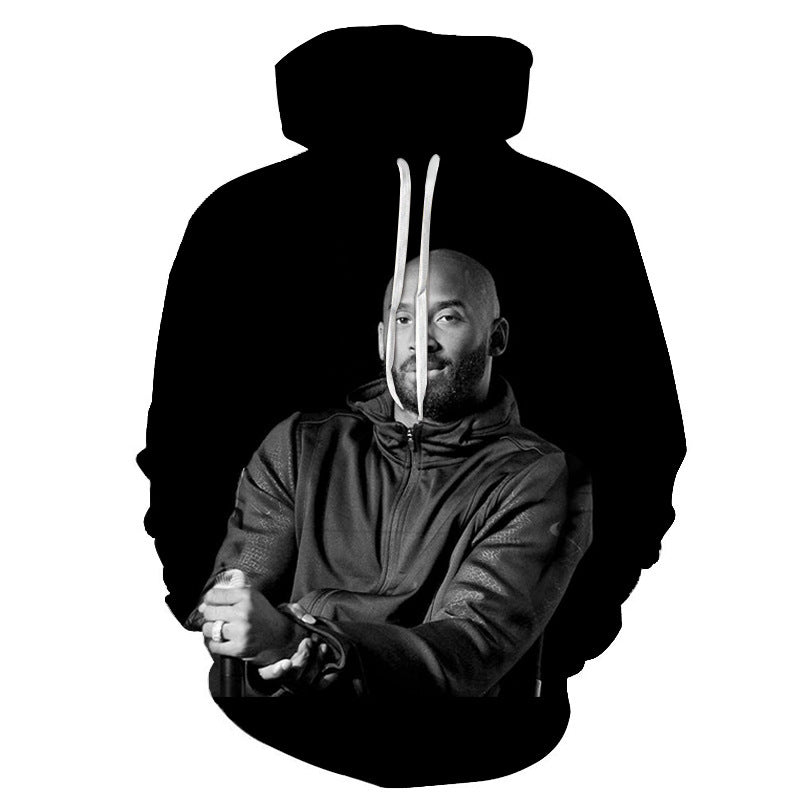 In Memory of Kobe Hoodie Kobe Printed 3D Sweater Commemorative