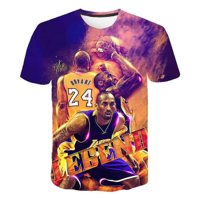 In Memory of Kobe T Shirt Men's Kobe Bryant 3D Printing