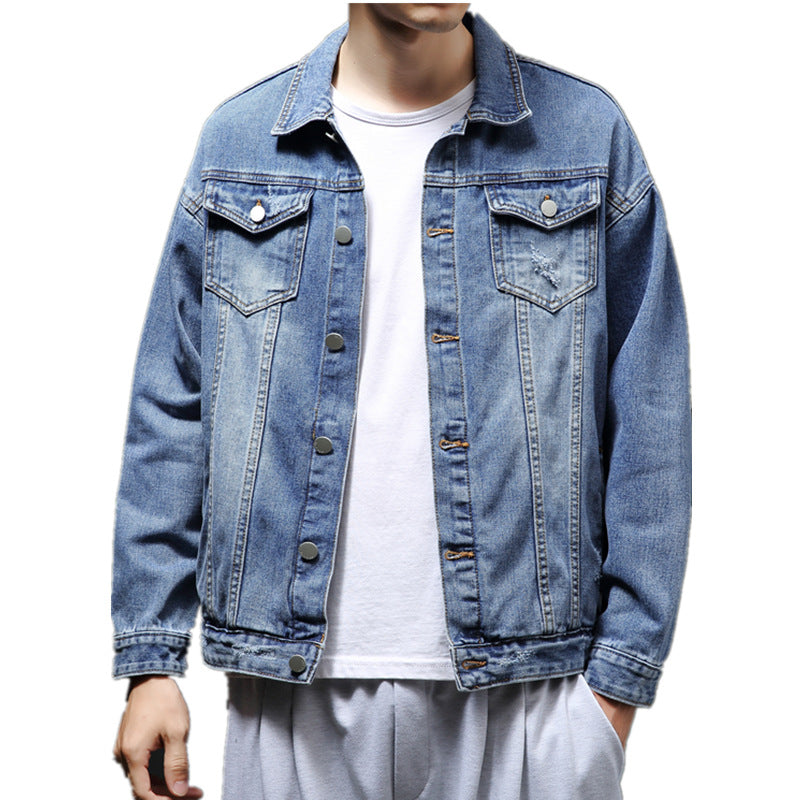 Denim Shirts Denim Jacket Men's Spring and Autumn Loose