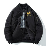 New York NYC Varsity Jacket Air Force MA1 Pilot Jacket Embroidered Baseball Uniform