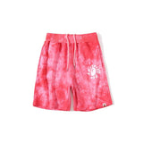 Shark Print Shorts Summer Classic Tie-Dye Men's and Women's Casual Shorts Middle Pants