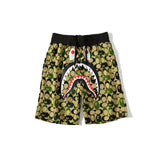 Shark Print Shorts Shark Head Little Dinosaur Camouflage Casual Shorts Fifth Pants Middle Pants