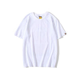 Shark Print T Shirt Summer Monkey Head Letter Short Sleeve T-shirt