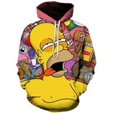 The Simpsons Hoodie 3D Digital Printing Sports Sweater