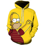 The Simpsons Hoodie 3D Digital Printing Casual Sweatshirt
