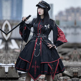 Gothic Lolita Harajuku Style Clothing Military Style Lolita Op Dark Vintage Army Lo Uniform Small Skirt