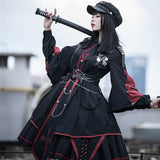Gothic Lolita Harajuku Style Clothing Military Style Lolita Op Dark Vintage Army Lo Uniform Small Skirt