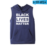 Black Lives Matter Dressing Printed Black Lives Matter Sleeveless Hooded Sweater Hoodies