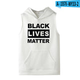 Black Lives Matter Dressing Printed Black Lives Matter Sleeveless Hooded Sweater Hoodies