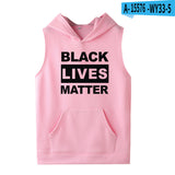 Black Lives Matter Dressing Printed Black Lives Matter Sleeveless Hooded Sweater Hoodies