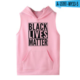 Black Lives Matter Dressing Printed Black Lives Matter Sleeveless Hooded Sweater Hoodies