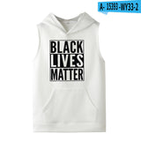 Black Lives Matter Dressing Printed Black Lives Matter Sleeveless Hooded Sweater Hoodies