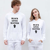 Black Lives Matter Dressing Trendy Hooded Sweater Ankle Banded Pants Casual Suit