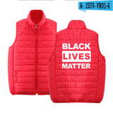 Black Lives Matter Clothing Printed Men's and Women's Jacket Lightweight down Jacket Winter Coat Warm