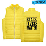 Black Lives Matter Clothing Printed Men's and Women's Jacket Lightweight down Jacket Winter Coat Warm