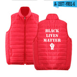 Black Lives Matter Clothing Printed Men's and Women's Jacket Lightweight down Jacket Winter Coat Warm
