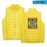 Black Lives Matter Clothing Printed Men's and Women's Jacket Lightweight down Jacket Winter Coat Warm
