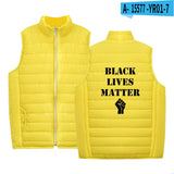 Black Lives Matter Clothing Printed Men's and Women's Jacket Lightweight down Jacket Winter Coat Warm