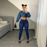 Women plus Size Jeans Fashion Denim Skinny Pants Women