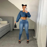 Women plus Size Jeans Fashion Denim Skinny Pants Women