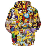 The Simpsons Hoodie Sports Sweater 3D Digital Printing