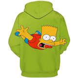 The Simpsons Hoodie Casual Loose Long Sleeve Sweatershirt 3D Digital Printing