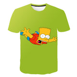 The Simpsons T-shirt 3D Digital Printing Breathable Casual Short Sleeve